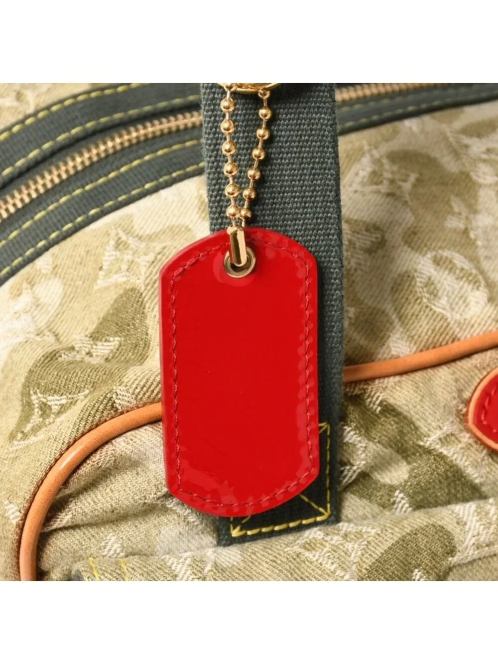 Louis Vuitton Monogram Moflage Denim Jasmine Handbag Khaki Takashi Murakami